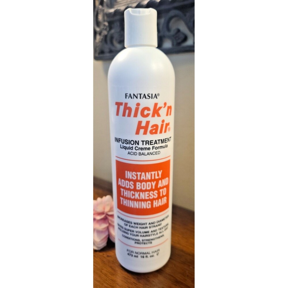 Fantasia Thick'n Hair INFUSION TREATMENT 16 oz Liquid Creme Formula Normal Hair
